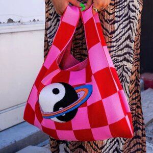 Cosmic Queen Knit Tote
